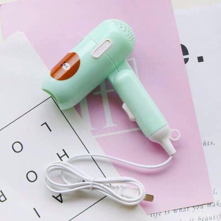 Máy sấy tóc mini siêu dễ thương có thể gấp gọn