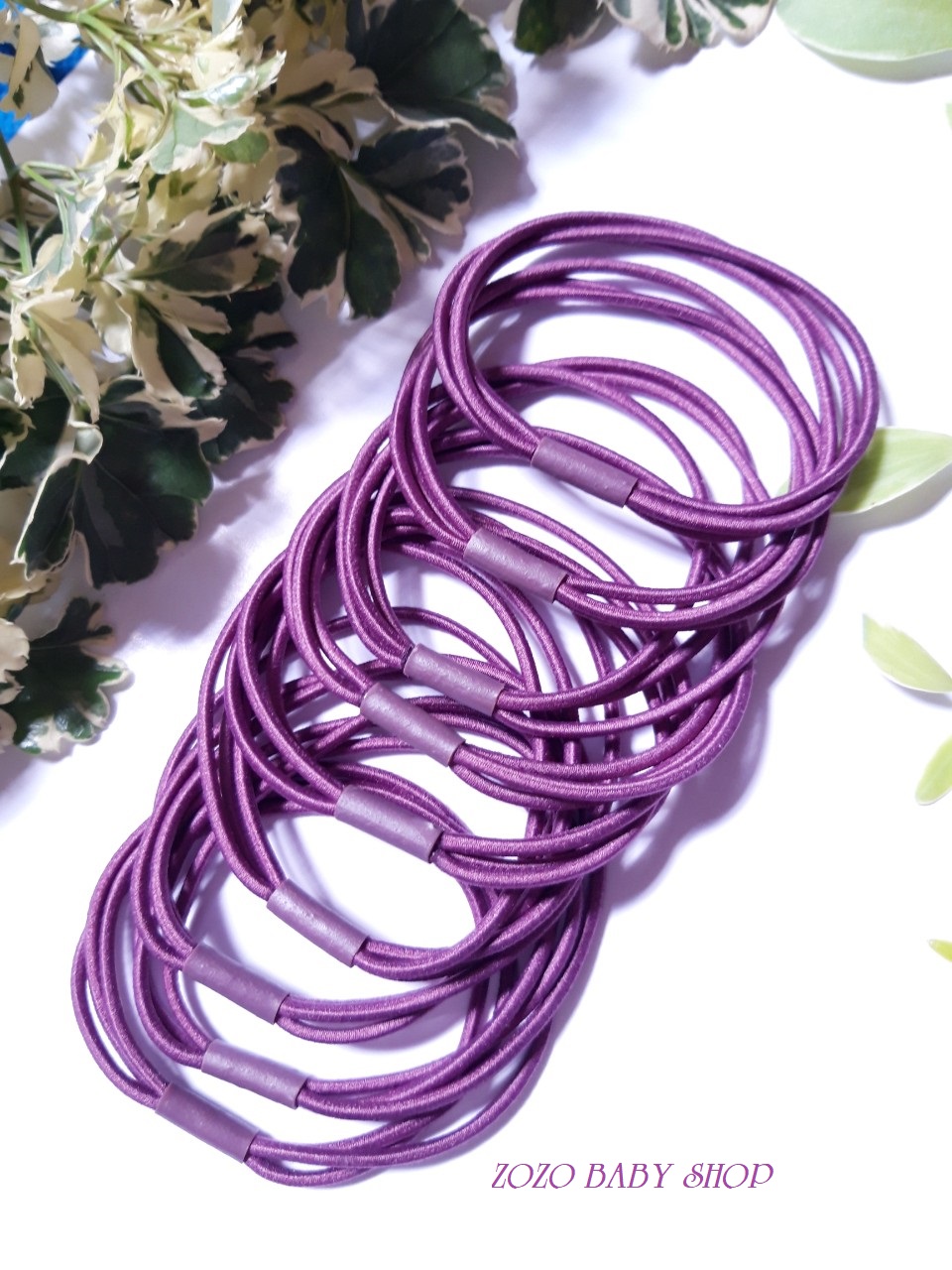 Set 5 dây cột tóc thun (3 sợi) đơn giản ( Hình thật, dây bền đẹp, người lớn trẻ nhỏ đều dùng được)