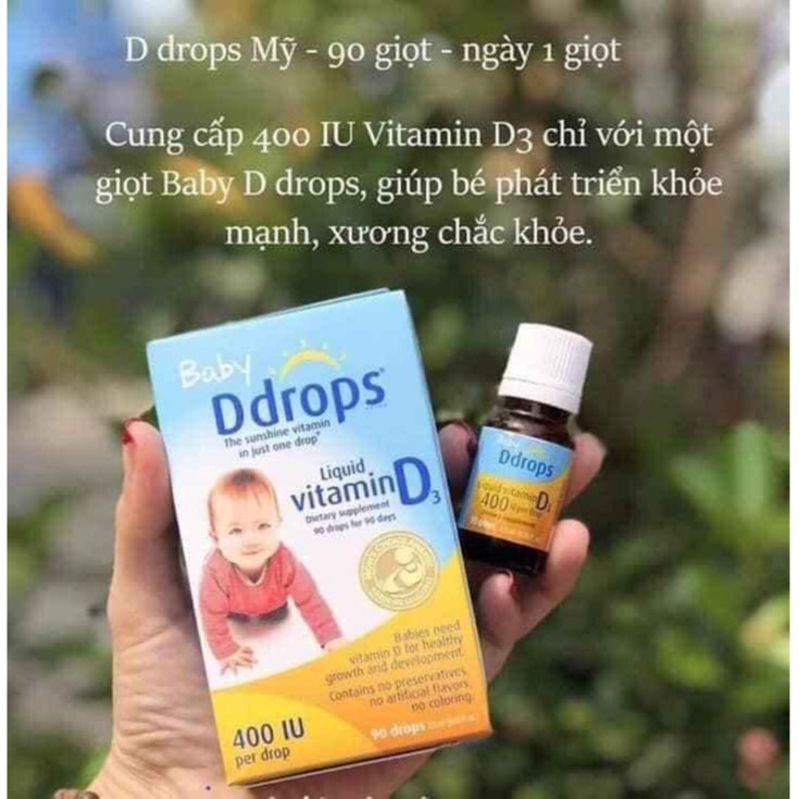 Vitamin D3 Drop Cho Trẻ Sơ Sinh 90 Giọt Của Mỹ