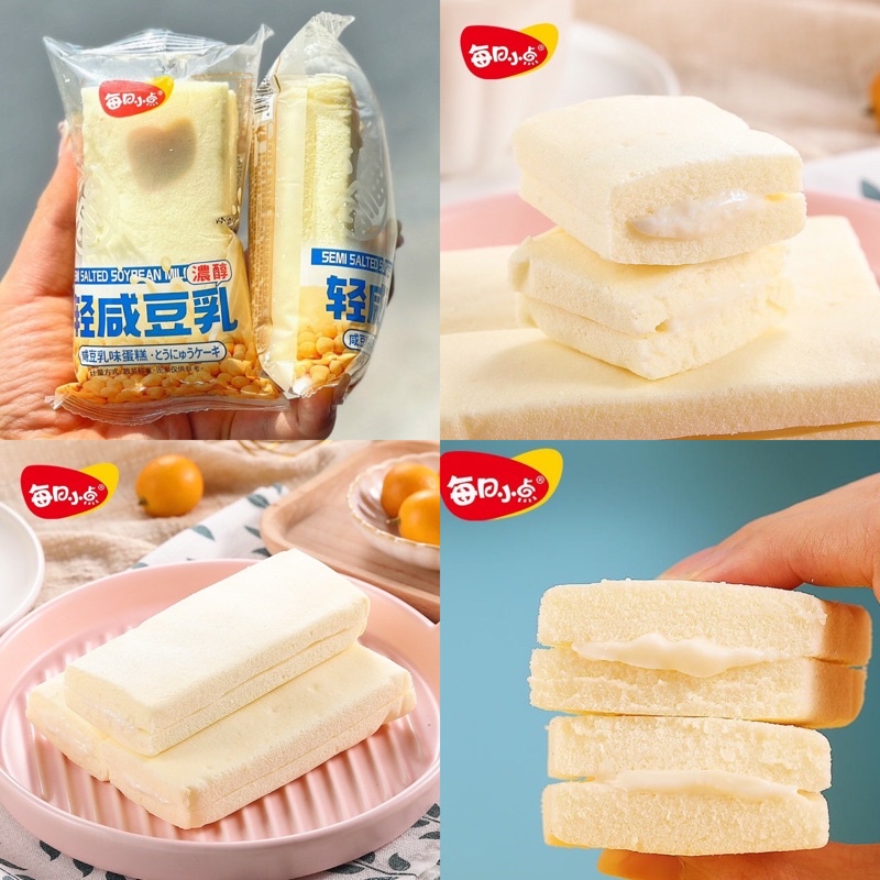 Bánh bông lan hấp đậu nành Meirixiaodian 1kg/500g