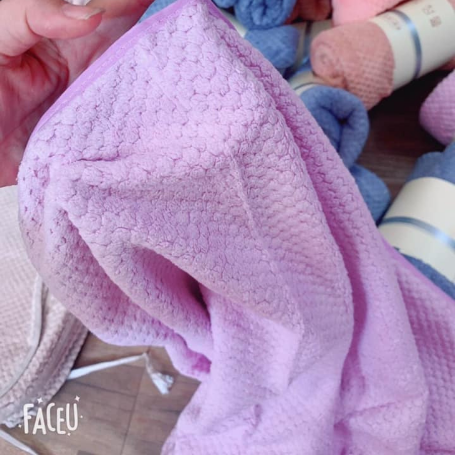 KHĂN BÔNG TẮM LÔNG CỪU CAO CẤP XUẤT HÀN 1M4