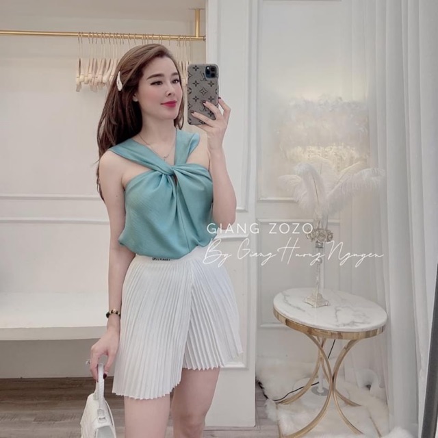 Yếm lụa xoắn ngực hàng đẹp Hanna