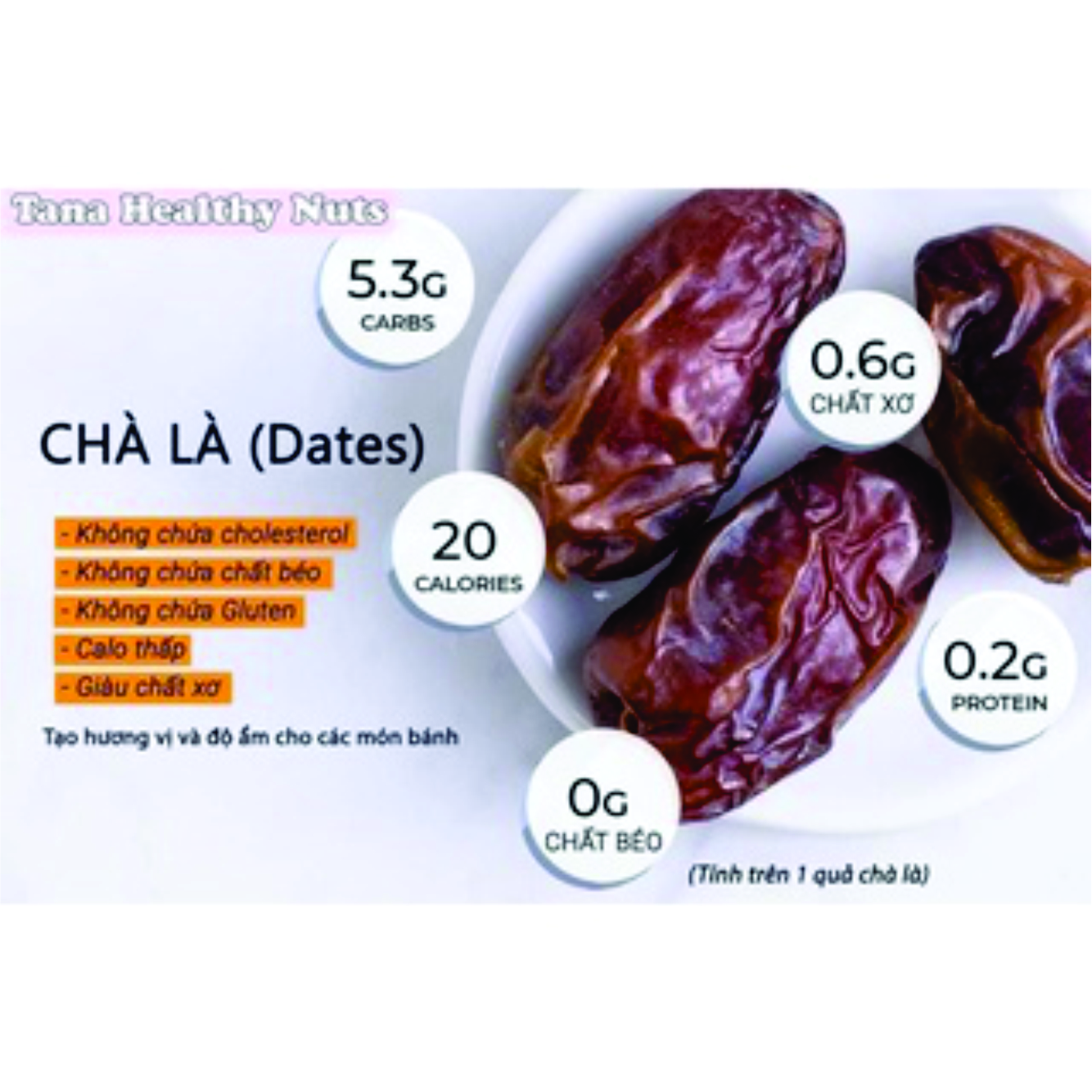 500g Quả chà là rời Ai cập