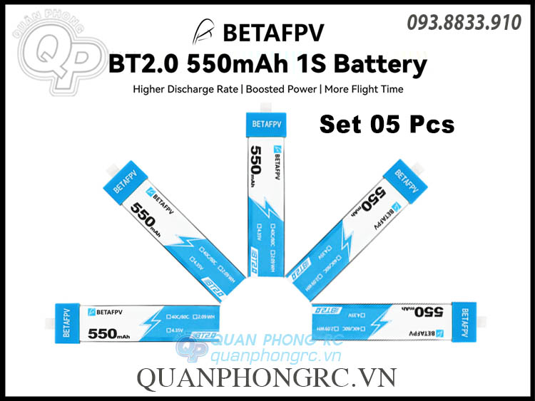 550mAh BT2.0 BetaFPV battery