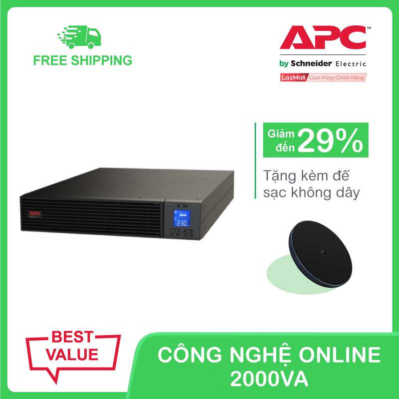 Bảng giá Bộ lưu điện APC Easy UPS SRV RM 2000VA 230V kèm giá đỡ Phong Vũ