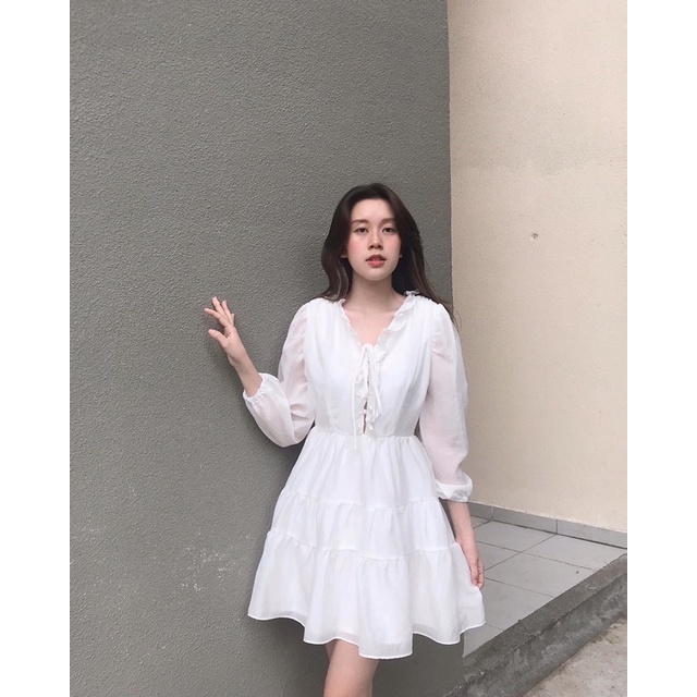 [3-5/8 Hoàn Tiền 25%]Đầm bèo 3 tầng xinh