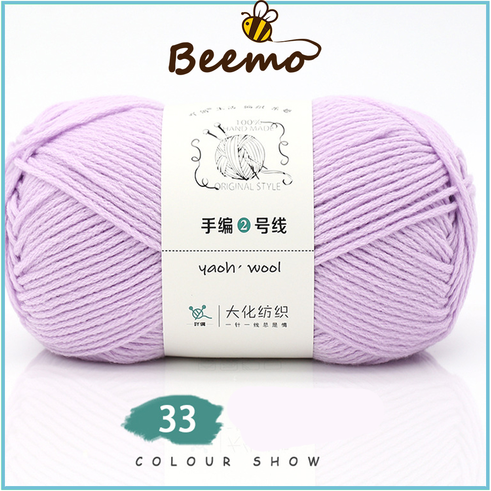 Len Yaoh Wool Sợi 3mm Cuộn 100g, Len Đan Khăn