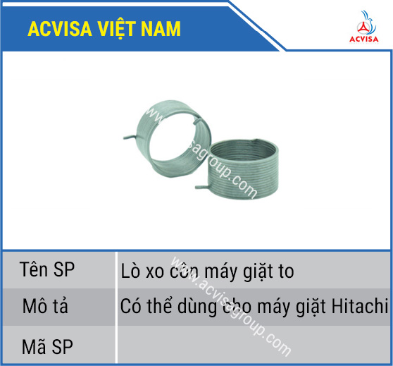 Combo 3 Lò Xo Côn Máy Giặt Hitachi To