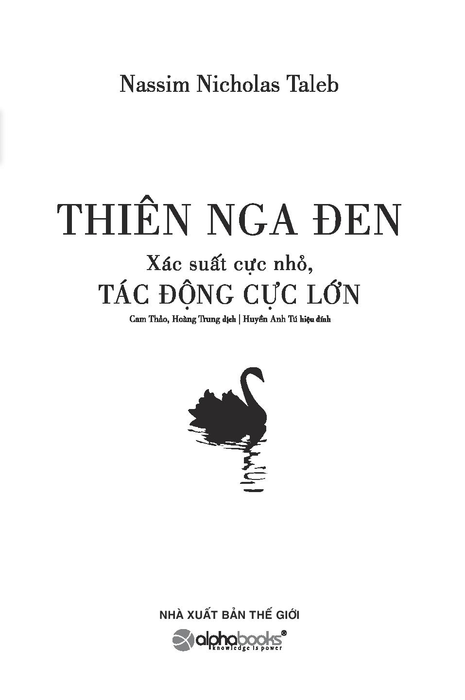 Sách Fahasa - Thiên Nga Đen (Tái Bản 2020)