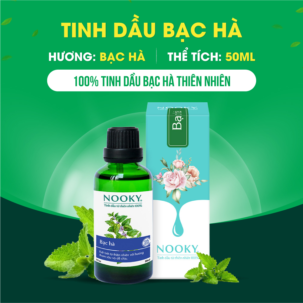 [50ml] Tinh Dầu Bạc Hà Nooky 100% thiên nhiên - [TORO FARM]