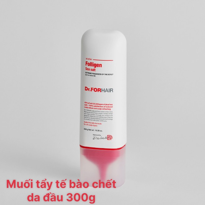 Muối tẩy tế bào chết, làm sạch da đầu dr.forhair sea salt scaler