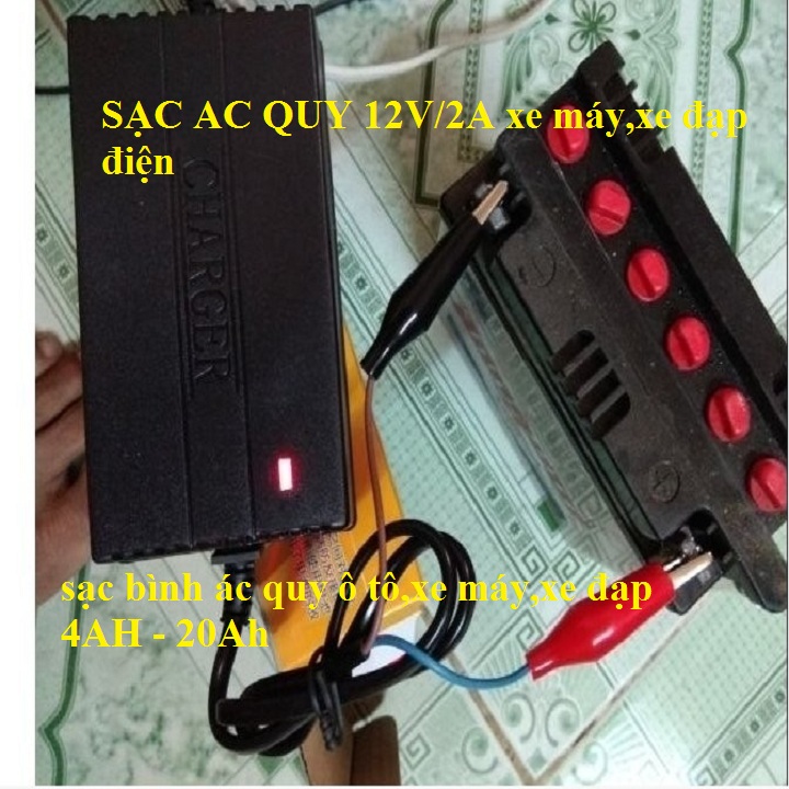 Sạc bình ắc quy 12v - sạc ắc quy