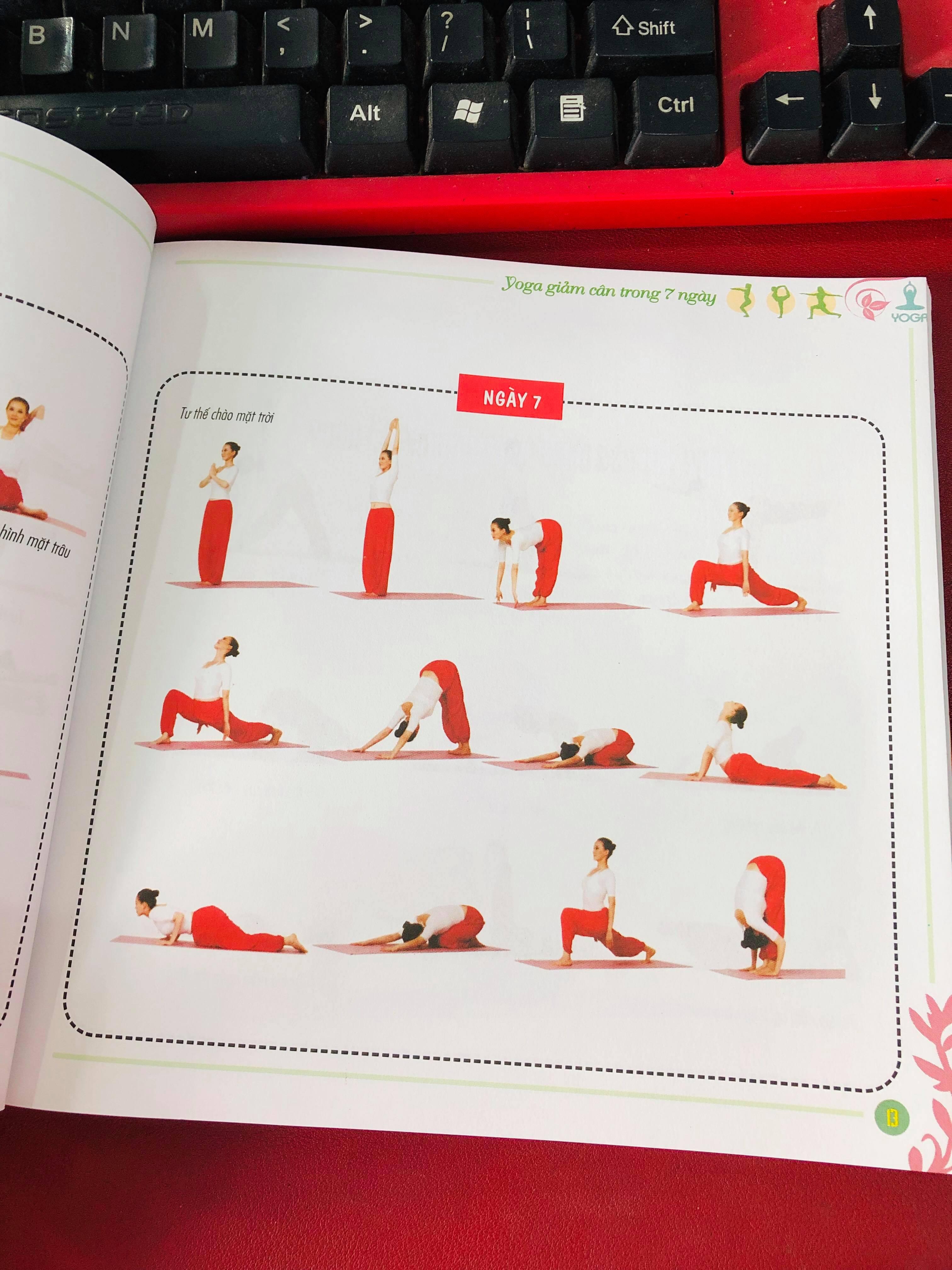 SÁCH - YOGA GIẢM CÂN TRONG 7 NGÀY (KÈM ĐĨA DVD)