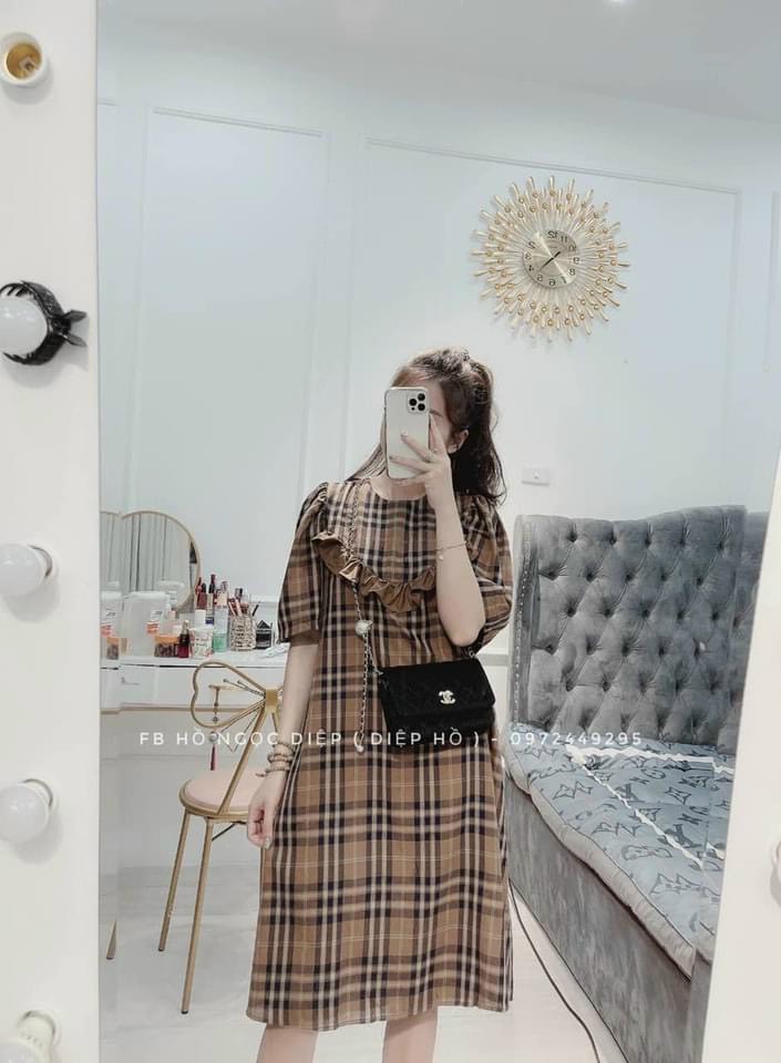 VÁY  BẦU XINH CHẤT MÁT