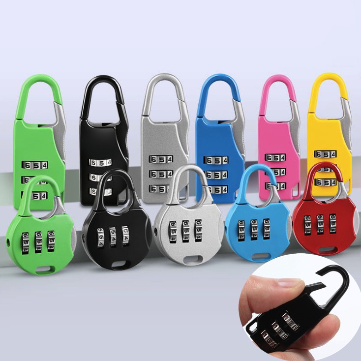 [HCM]Khoá Số Mini Cho Valy/ Balo Du Lịch - Hàng Chuẩn Có Túi Zip A045