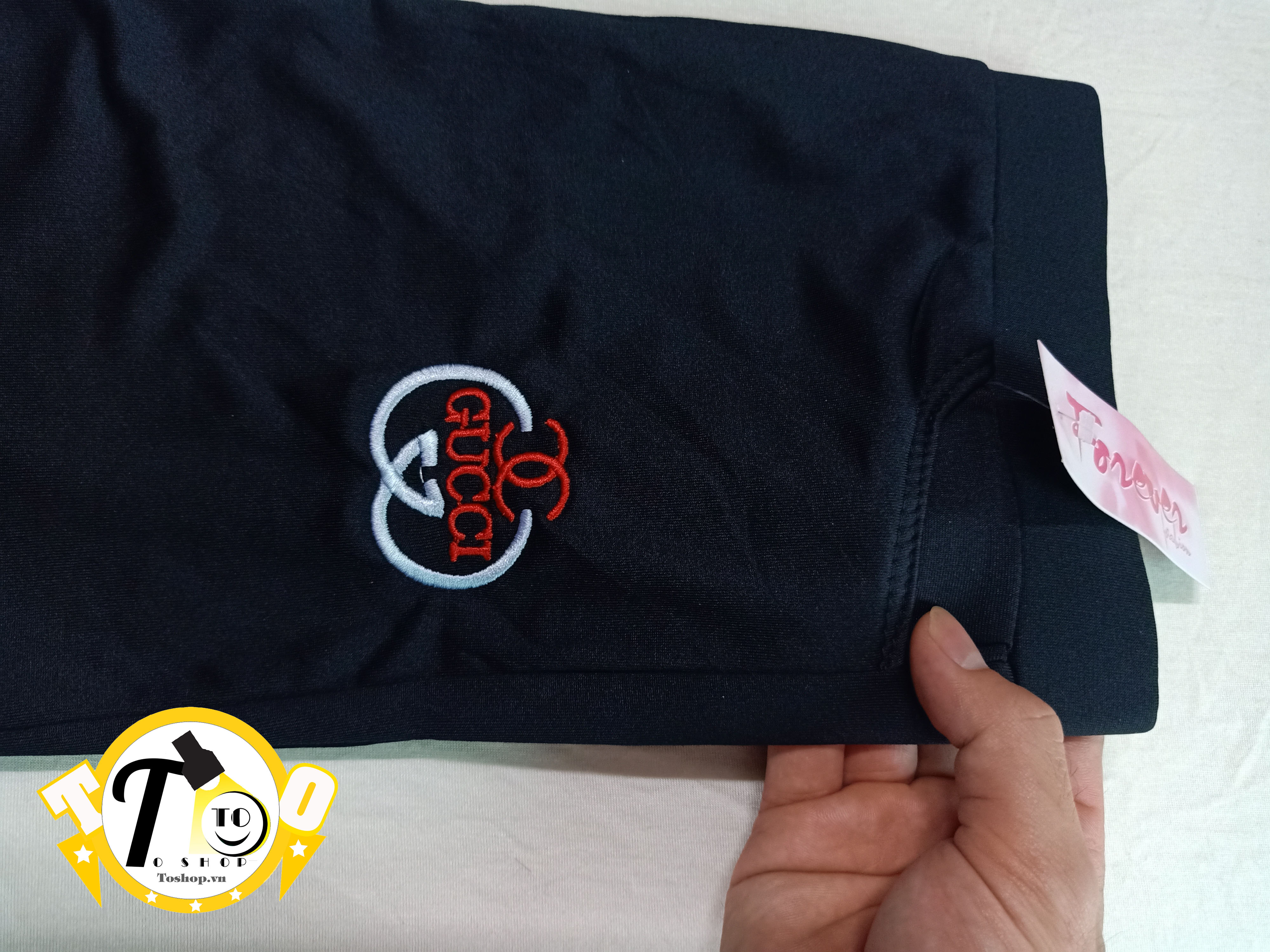 [HCM]Quần legging nữ - thêu logo GC đỏ trắng [ảnh + video thật]