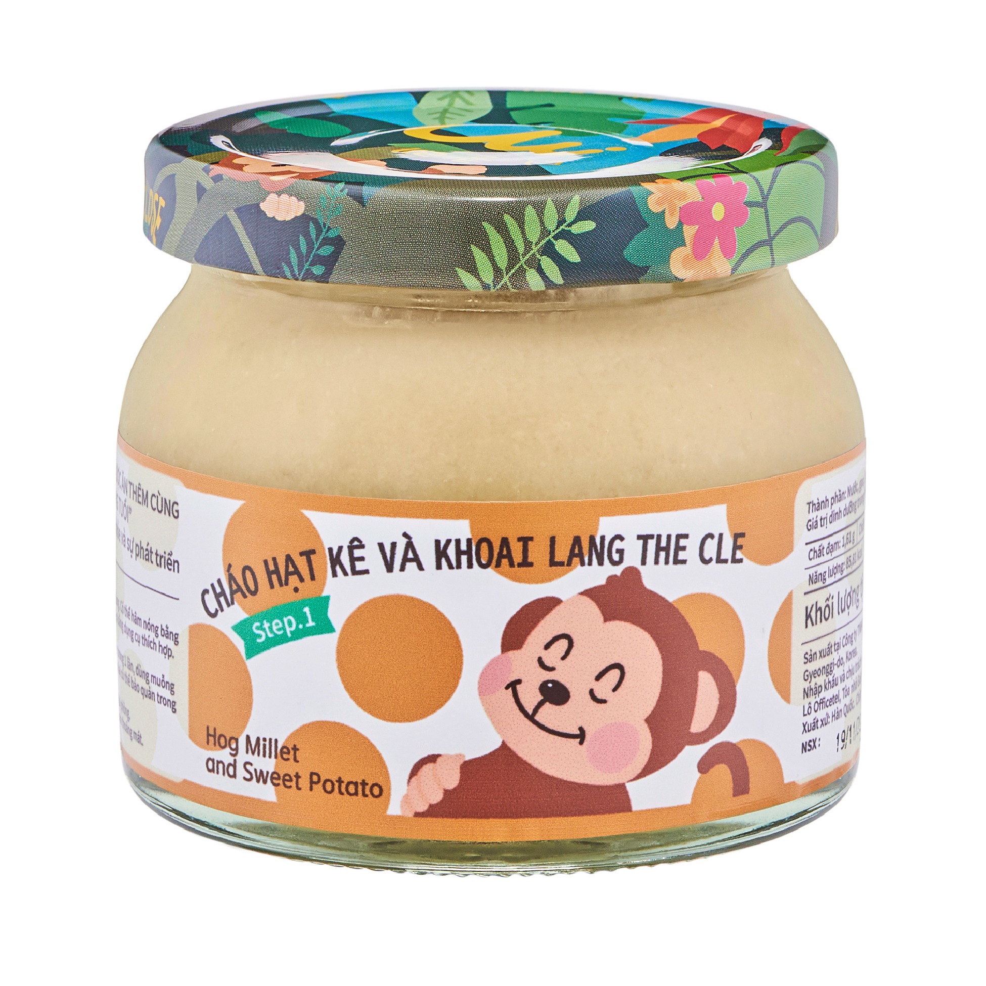 CHÁO HẠT KÊ VÀ KHOAI LANG THE CLE ĂN DẶM HÀN QUỐC - DATE 10 2022