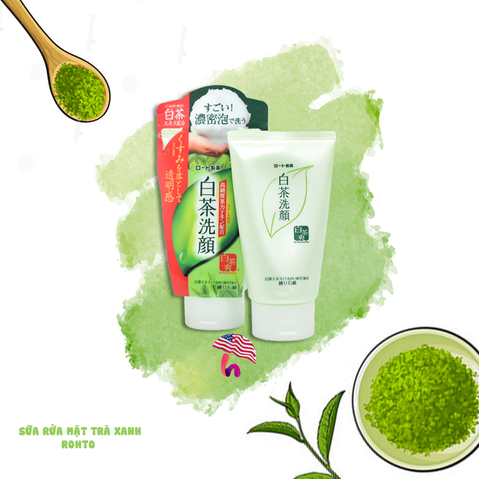 Sữa rửa mặt trà xanh matcha nhật