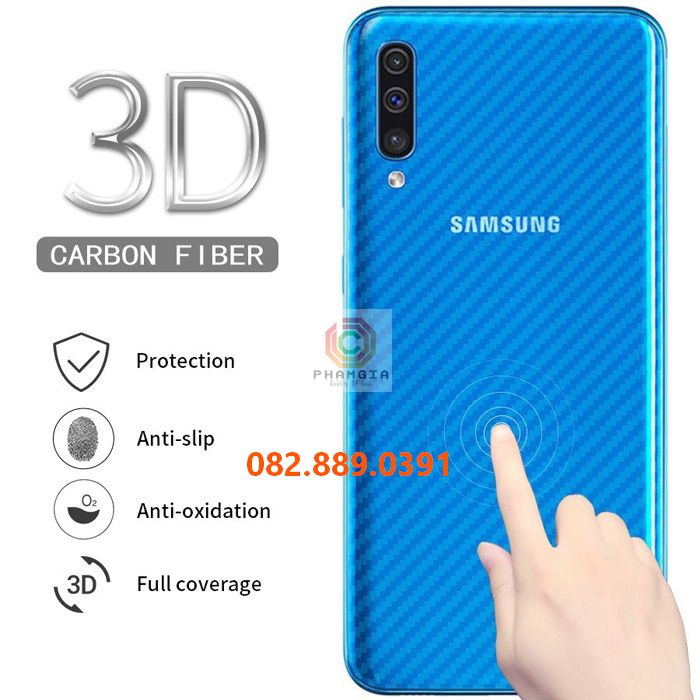 Miếng dán mặt lưng skin carbon Samsung Galaxy A50/ A50s