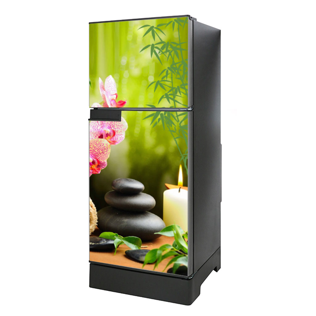 [HCM]Decal dán trang trí tủ lạnh mẫu Spa