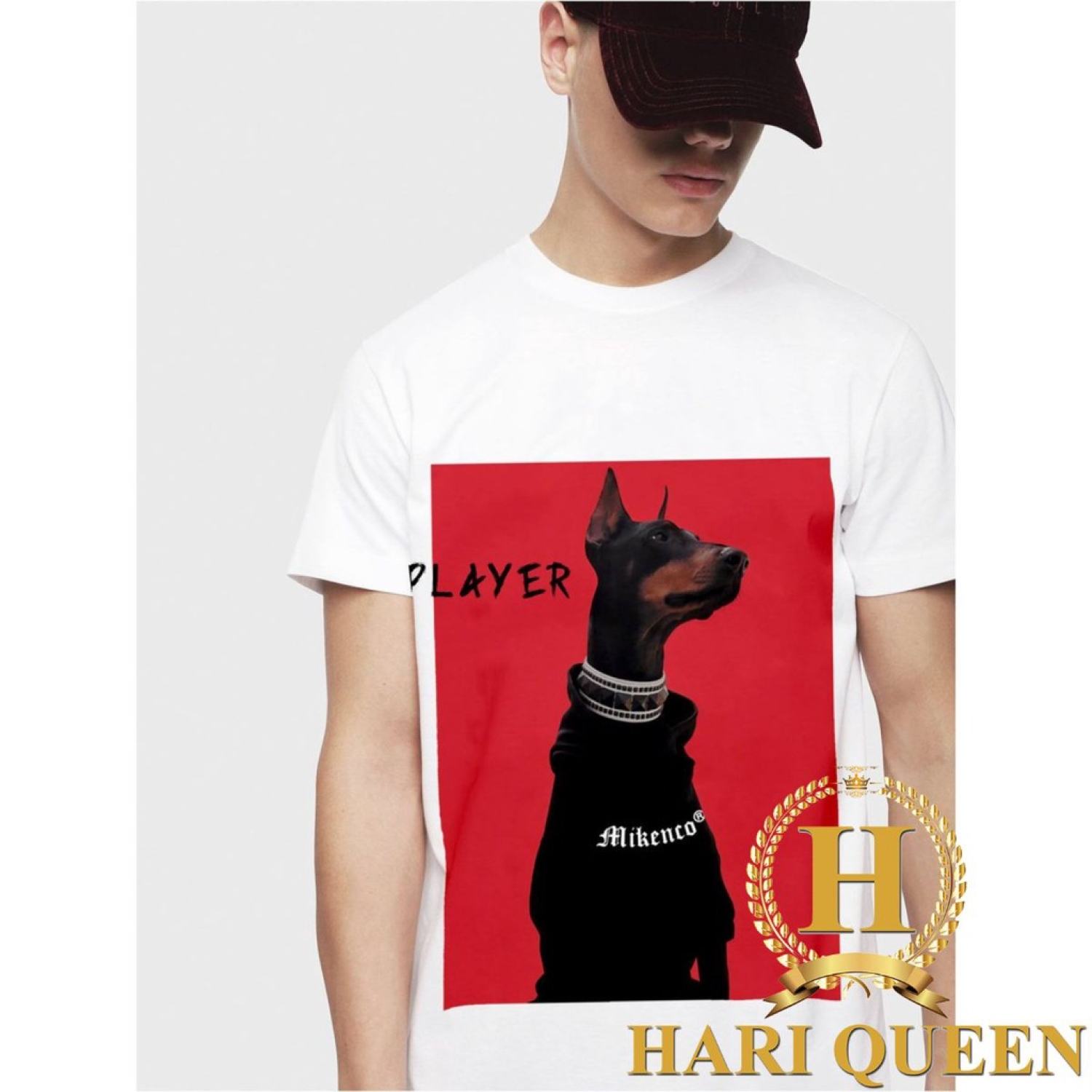 Áo phông tay lỡ Mikenco chó Play.er siêu hot