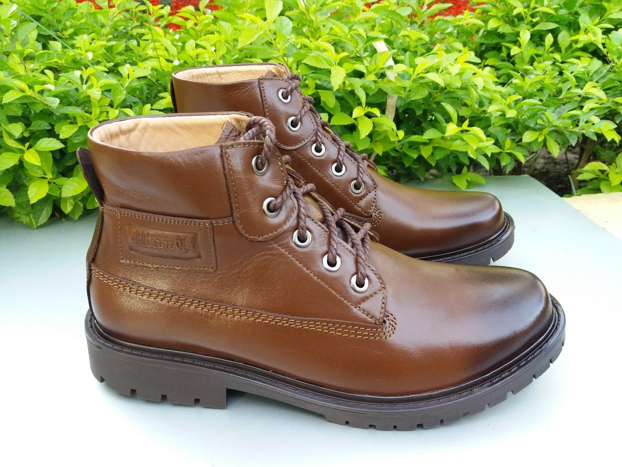 Giầy đốc (boot) cao cổ nam da bò