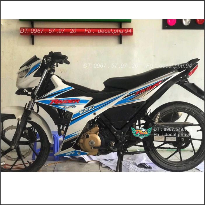 Tem rời Raider Trắng xanh (B)