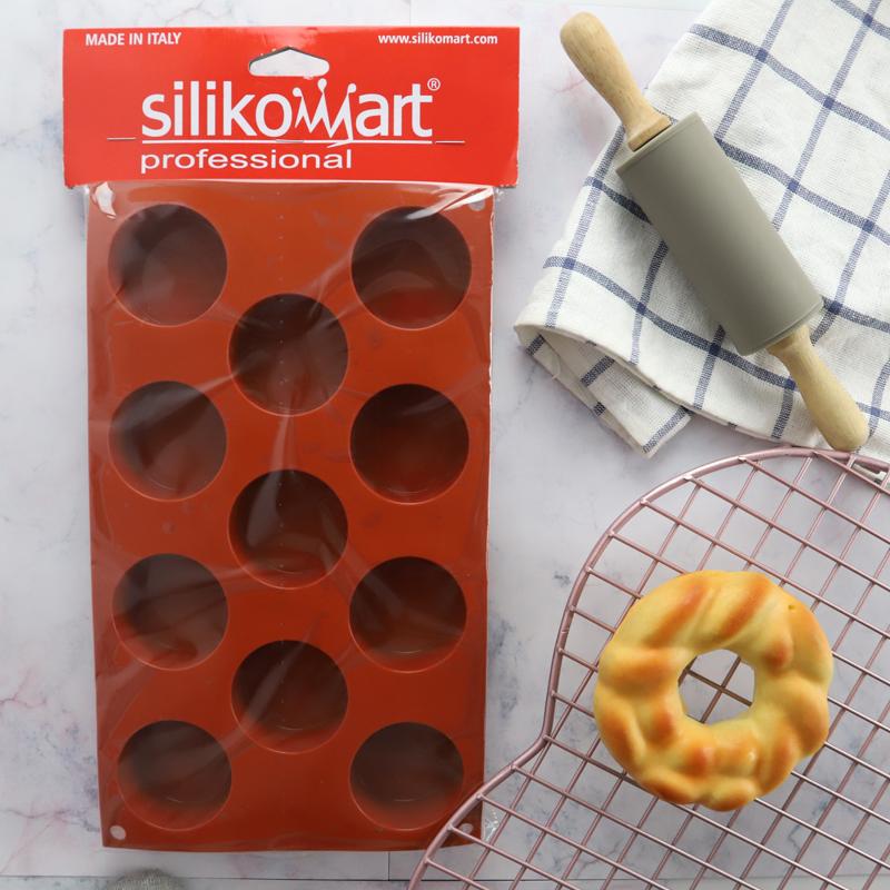 SN Silicone Bộ Tạo Khuôn Hình Dòng Ý Silikomart 11 Với Pudding Hình Bánh Mousse Bánh Nướng Bộ Tạo Khuôn Hình