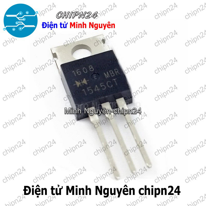 [1 con] (DIP) Diode MBR1545CT TO-220 15A 45V (MBR1545 1545) [Diode Schottky] - HH003799