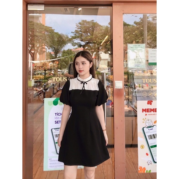 [3-5/8 Hoàn Tiền 25%]Đầm Tiny tay bồng