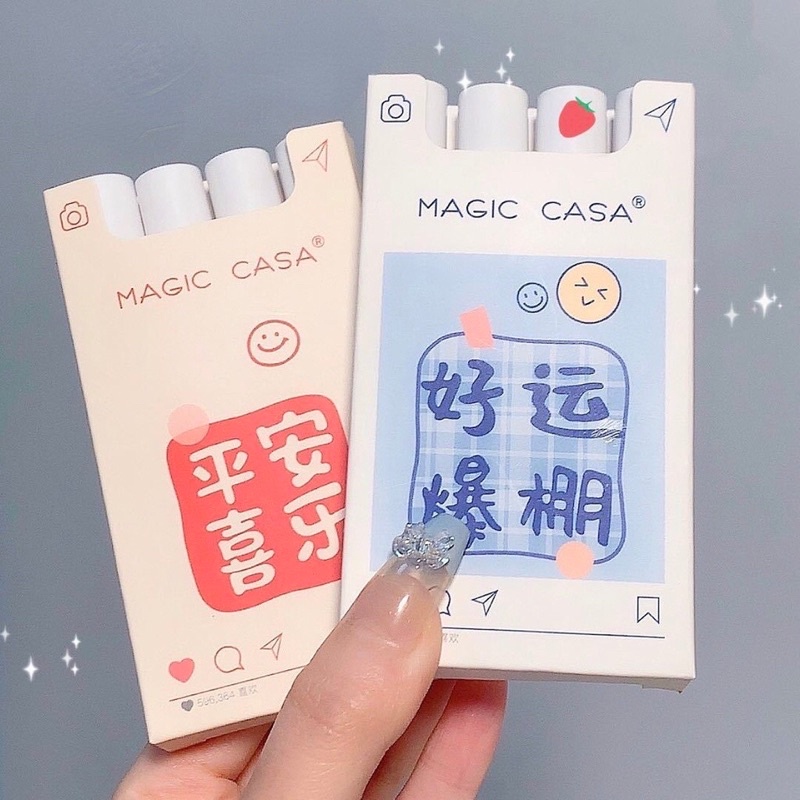🎀 Set 4 Son Kem Lì Magic Casa Hán Tự