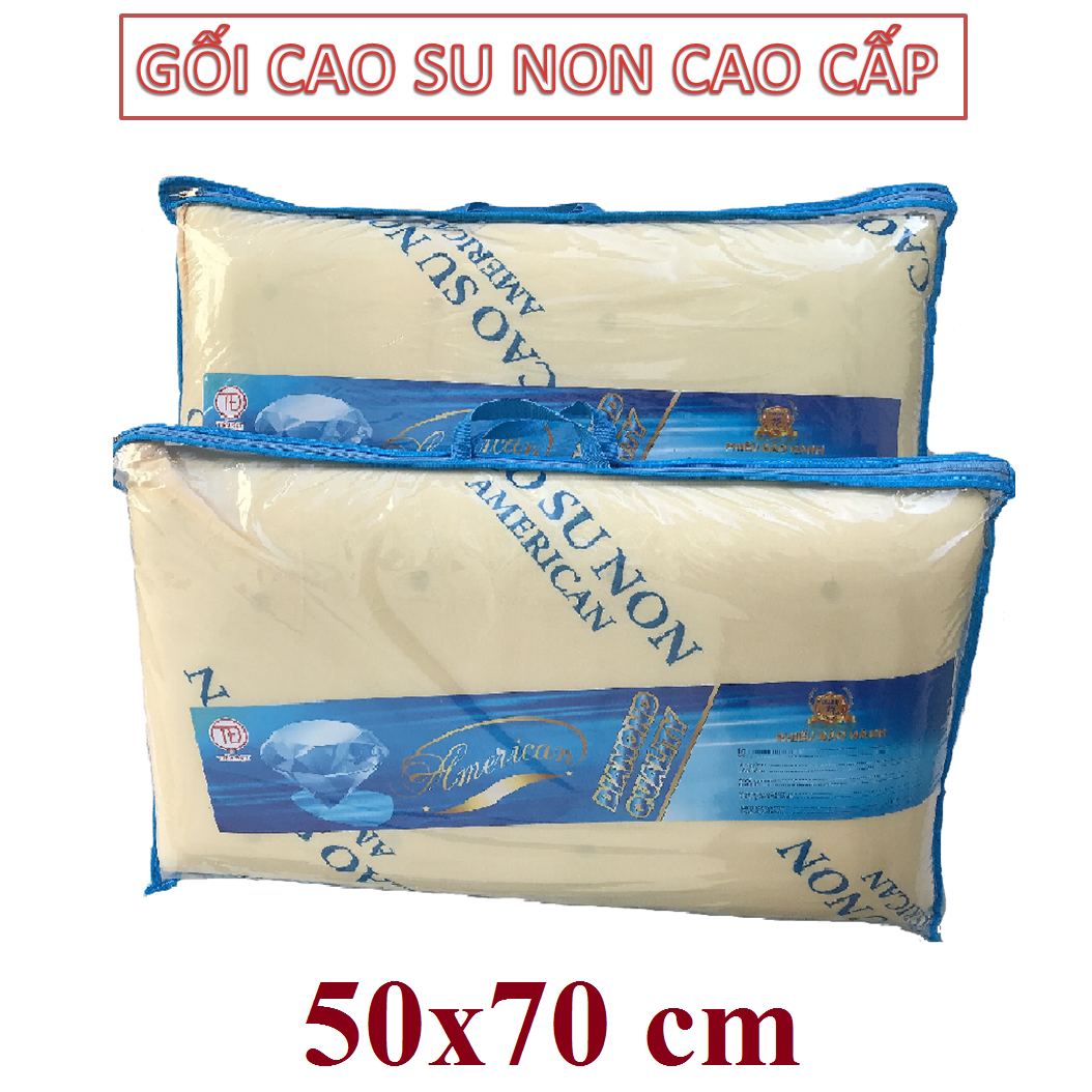 Gối nằm cao su non nhân tạo chất lượng cao kích thước 50 x 70cm - không lún - đàn hồi tốt - mềm mại - êm ái. đức nhung store