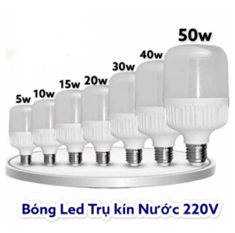 Bóng đèn Led trụ 10w 15w 20w 30w 40w 50w bup trụ T bulb siêu sáng tiết kiệm điện kín chống