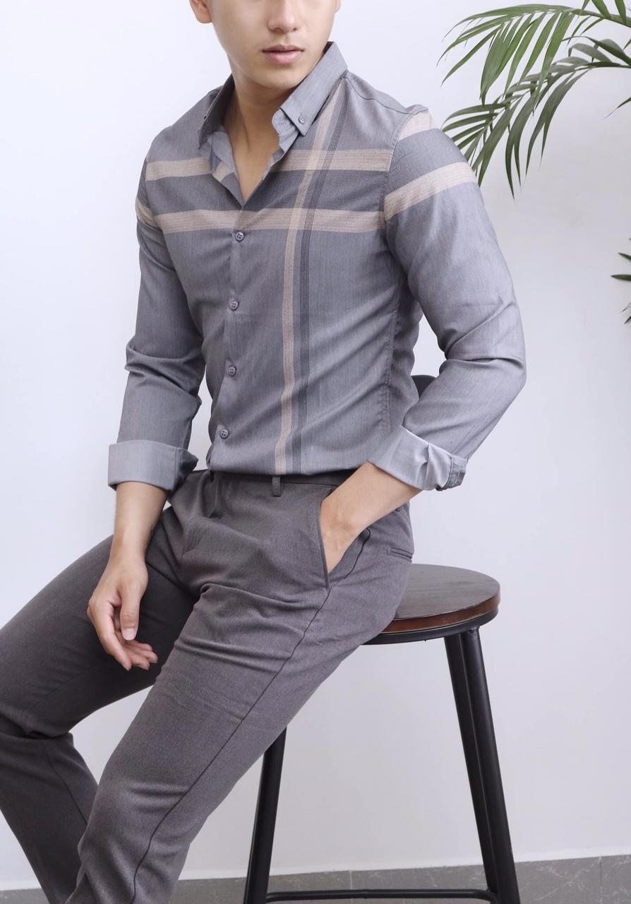 [HCM]ÁO SƠ MI NAM SỌC NGANG DỌC SIÊU ĐẸP