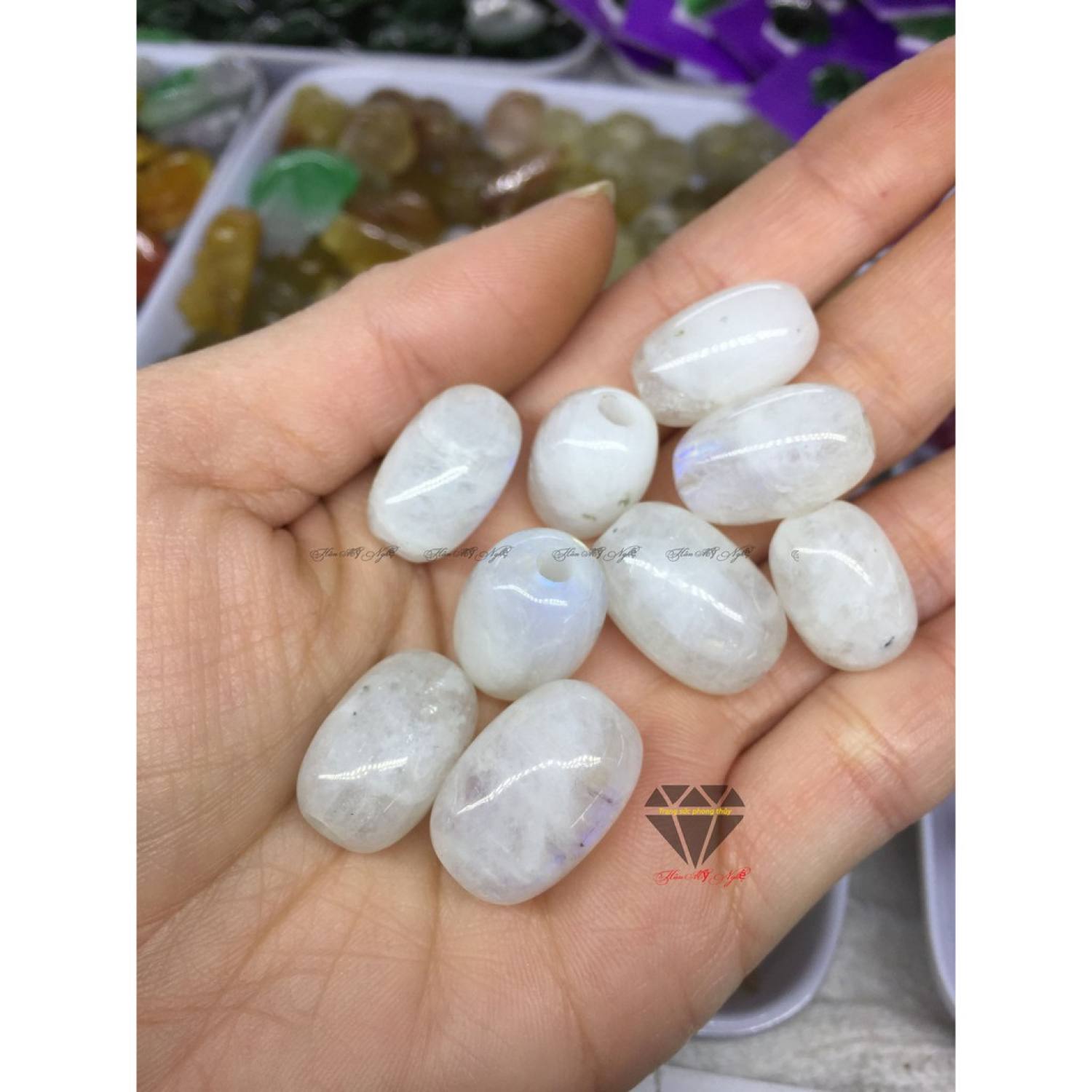 LU THỐNG mặt trăng tặng kèm dây đeo đá tự nhiên