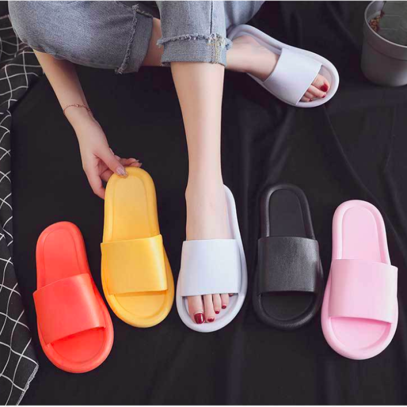Dép quai ngang nữ nam Mazshu đúc nguyên khối siêu nhẹ, mềm dẻo êm chân giá rẻ