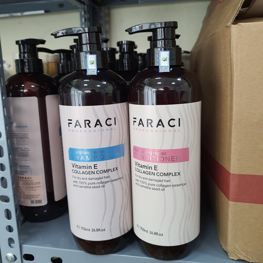 Gội Xả + tinh dầu Faraci Siêu Mềm Mượt 750ml