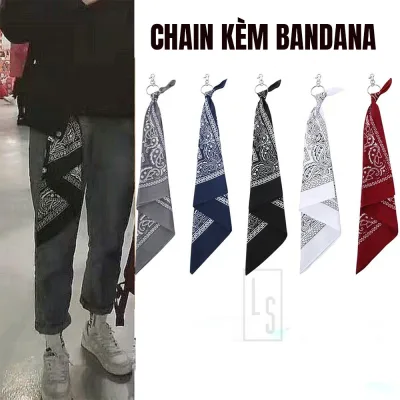 Chain Quần Kèm Khăn Bandana Streetwear - Móc Bandana Hiphop