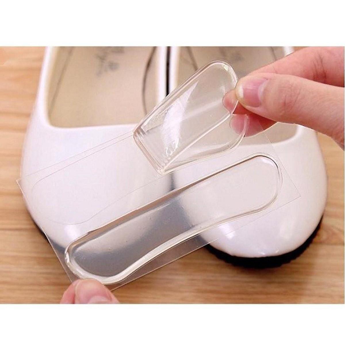 2 miếng lót gót giày nữ Silicon chống nhấc gót