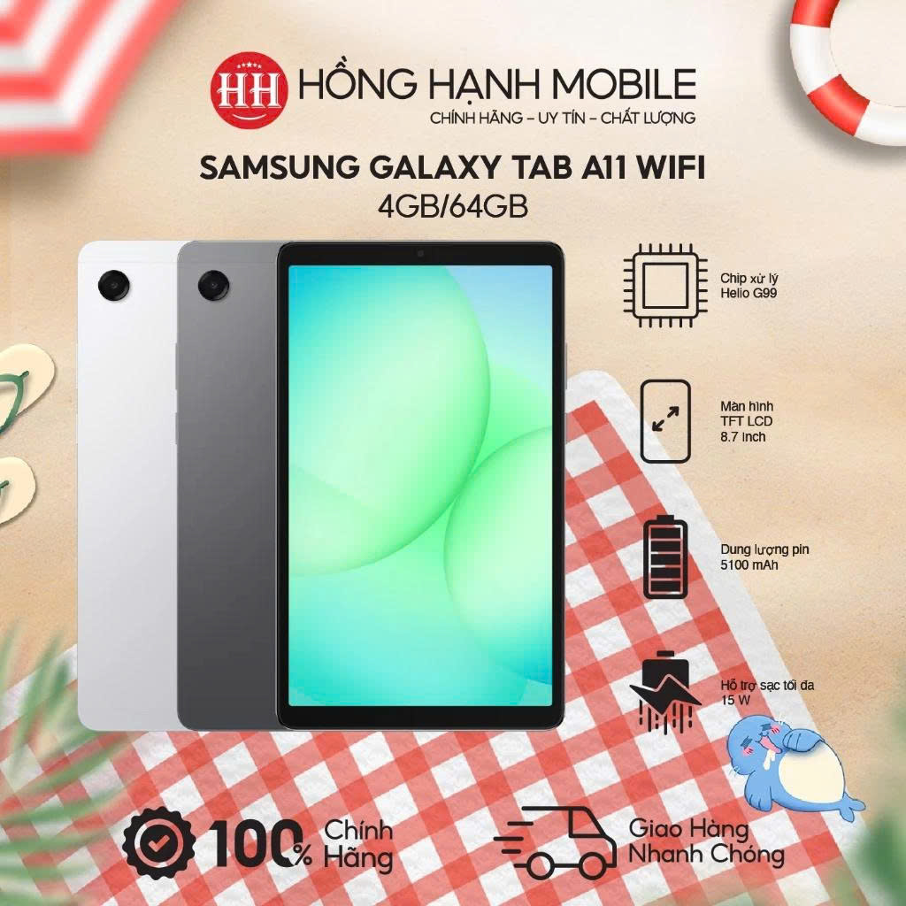 Máy Tính Bảng Samsung Galaxy Tab A11 Wifi 4GB/64GB – Hàng Chính Hãng