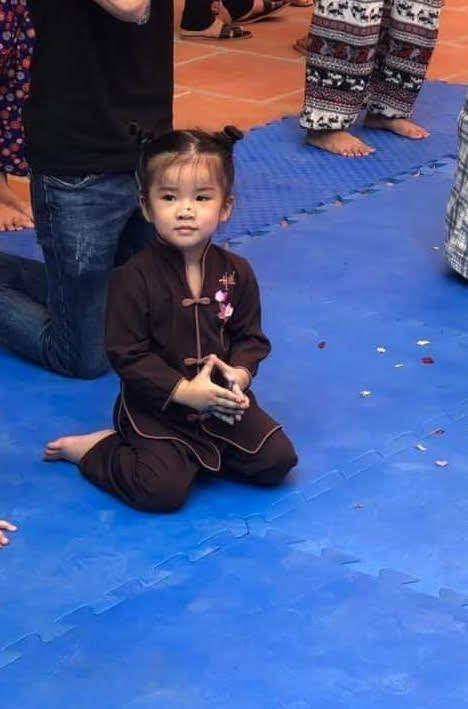 [HCM]Đồ lam đi chùa bé gái - Mẫu cổ tàu