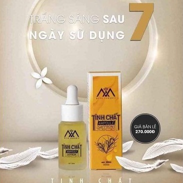 Serum Collagen Ampoule tinh chất Saffron MeeA Organic 20ml dành cho da mụn nám tàn nhang dưỡng da căng bóng