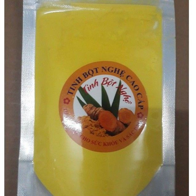 Tinh bột nghệ nếp đỏ gói 100g dùng thử
