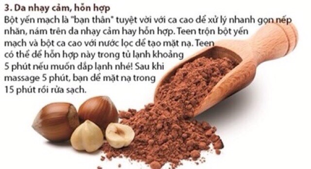 [HCM]Mặt Nạ Bột Cacao Cho Da Lão Hoá NTRL