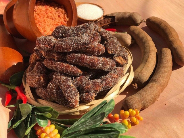 500gr Me lào xốc đường kèm muối ớt