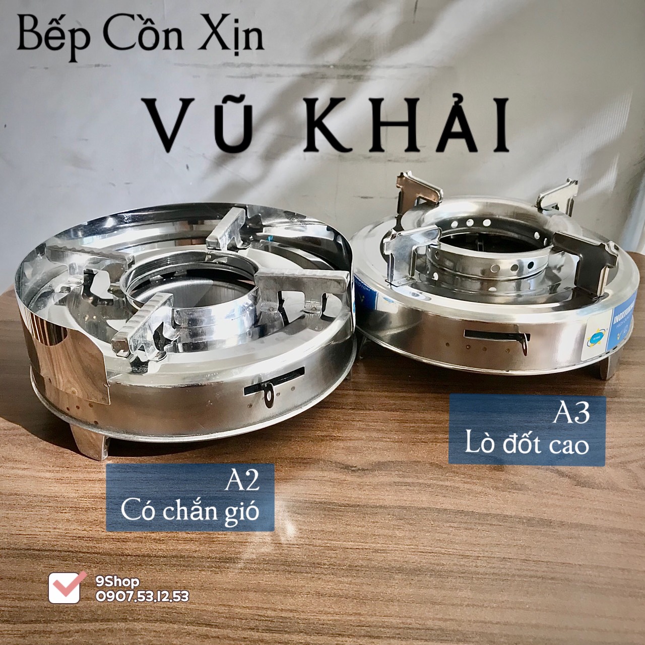 Bếp Cồn Inox 430 Cao Cấp - Thương Hiệu Vũ Khải