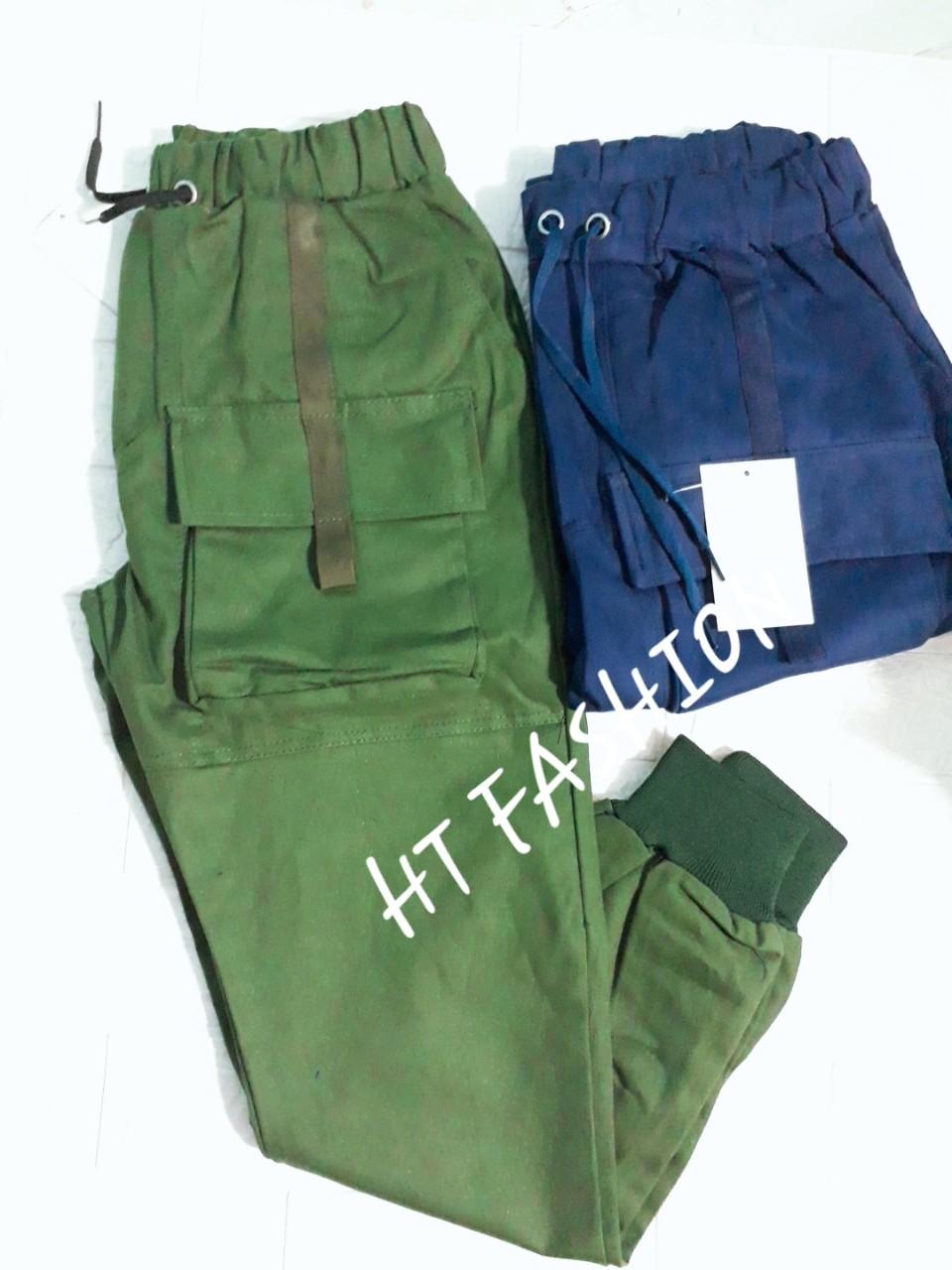 Quần jogger kaki nam túi hộp