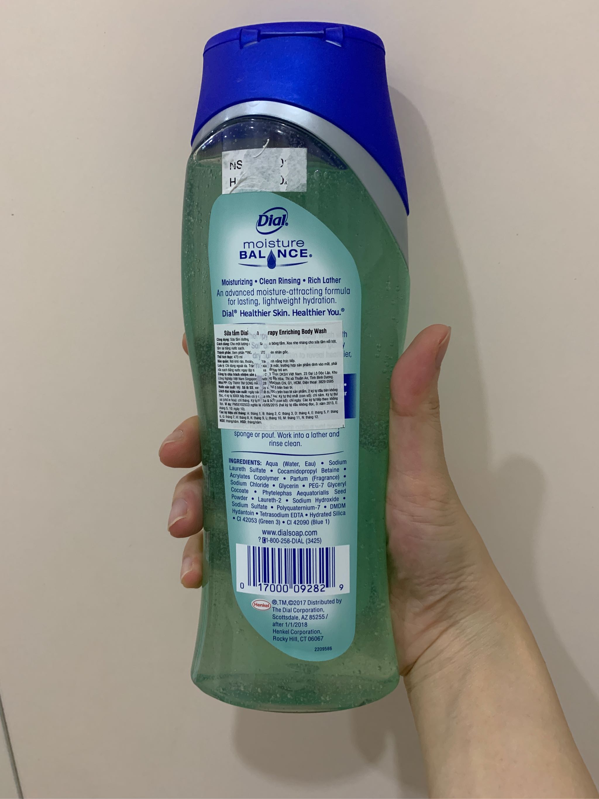 (HCM)Sữa tắm Dial Spring water 473 ml - USA