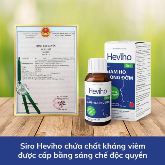 [HCM]Siro HEVIHO 100ml - Giúp giảm ho long đờm