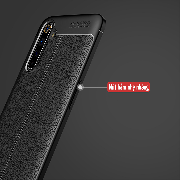 Ốp lưng cho Realme 6 Pro Giả da chống sốc